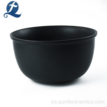 Venta al por mayor negro pequeño lindo tazón de cerámica esmaltada